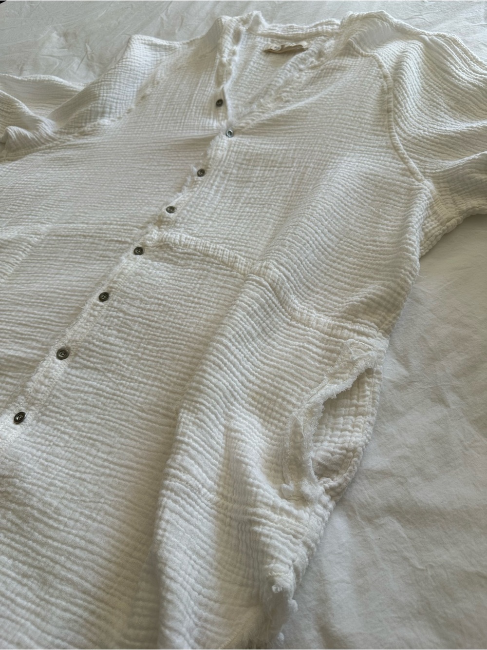 We The Free white gauze top, size large - Picture 7 of 12
